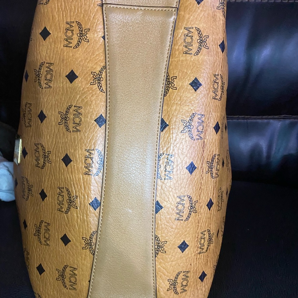 MCM Cognac Bucket Two Way Sling Bag - Picture 3 of 8